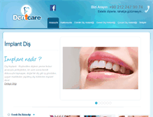 Tablet Screenshot of dentcare.com.tr