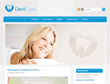 Tablet Screenshot of dentcare.odo.br